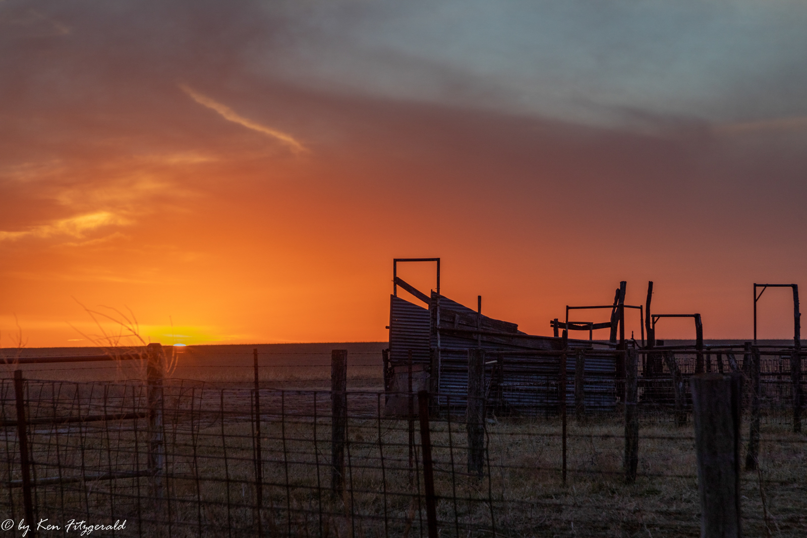 Interesting Light on the Kansas Prairie Grasslands